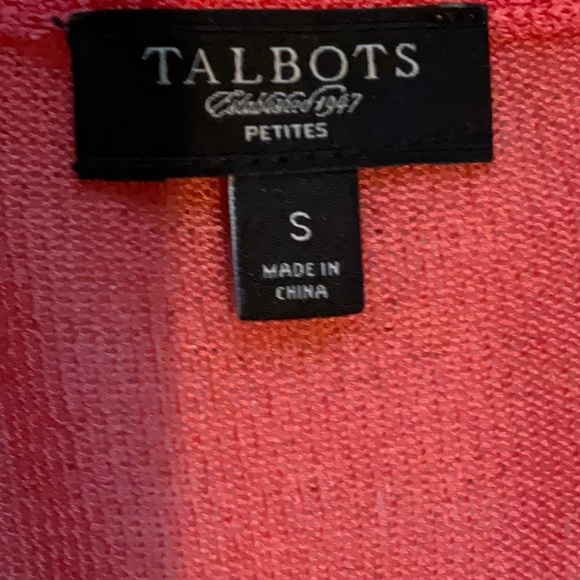 Talbots Petite Sheer Shutter Front Cardigan - Picture 6 of 7